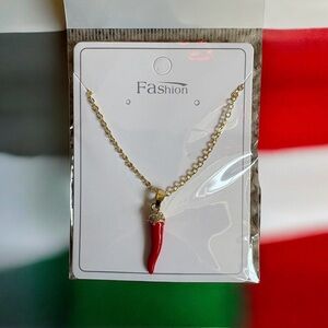 Italian Novelty Horn Necklace